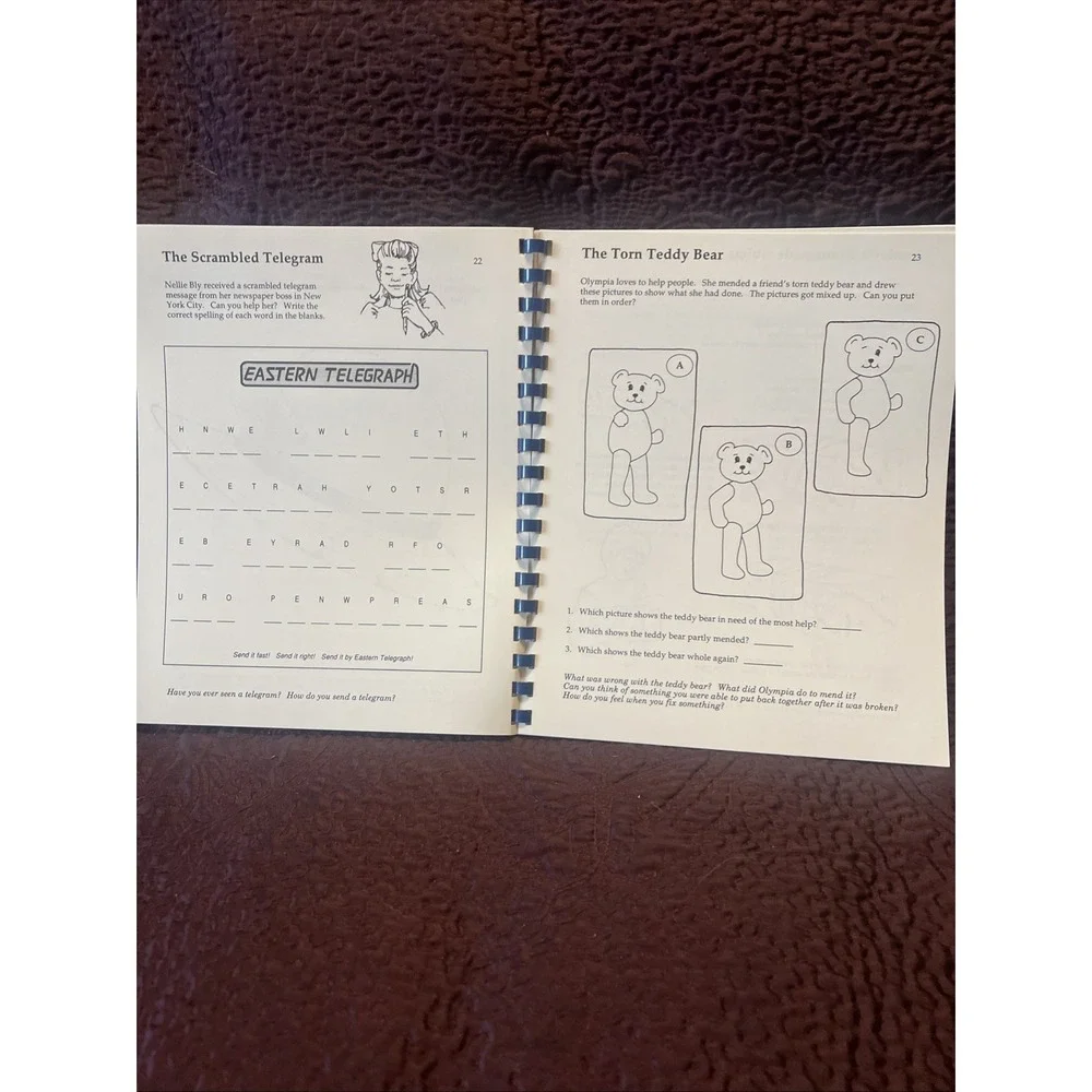 Olympia Odette Presents My Think 'n' Do‎ Adventure Book 1990 Spiral Bound New